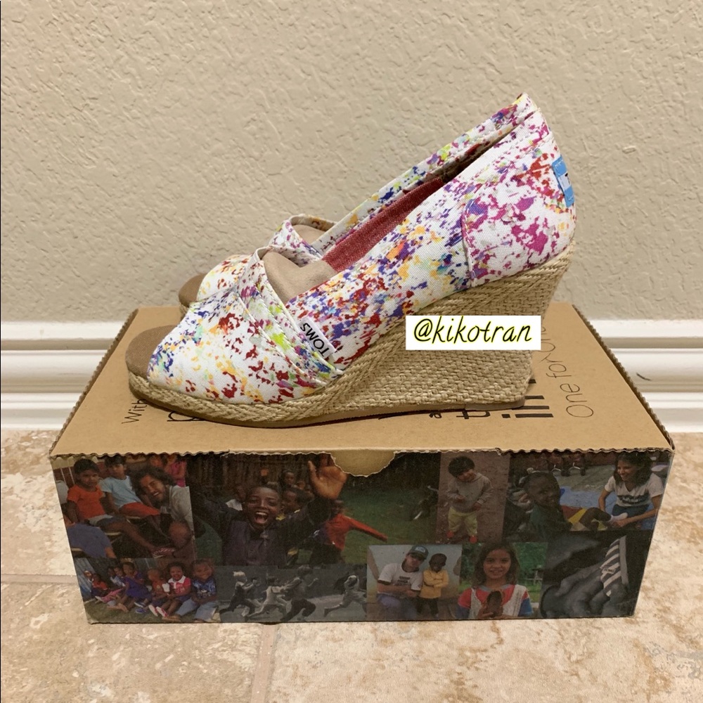 TOMS floral wedge 5
